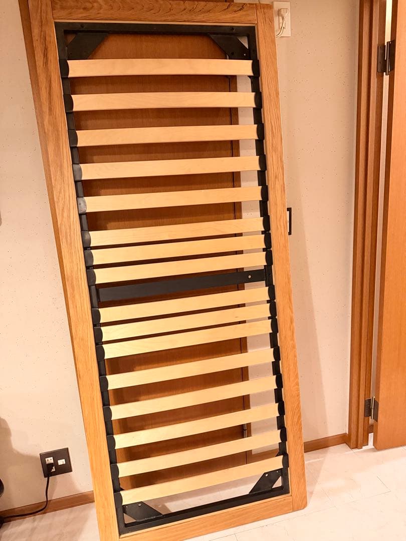 無印　ベッドフレーム　スモール　オーク材