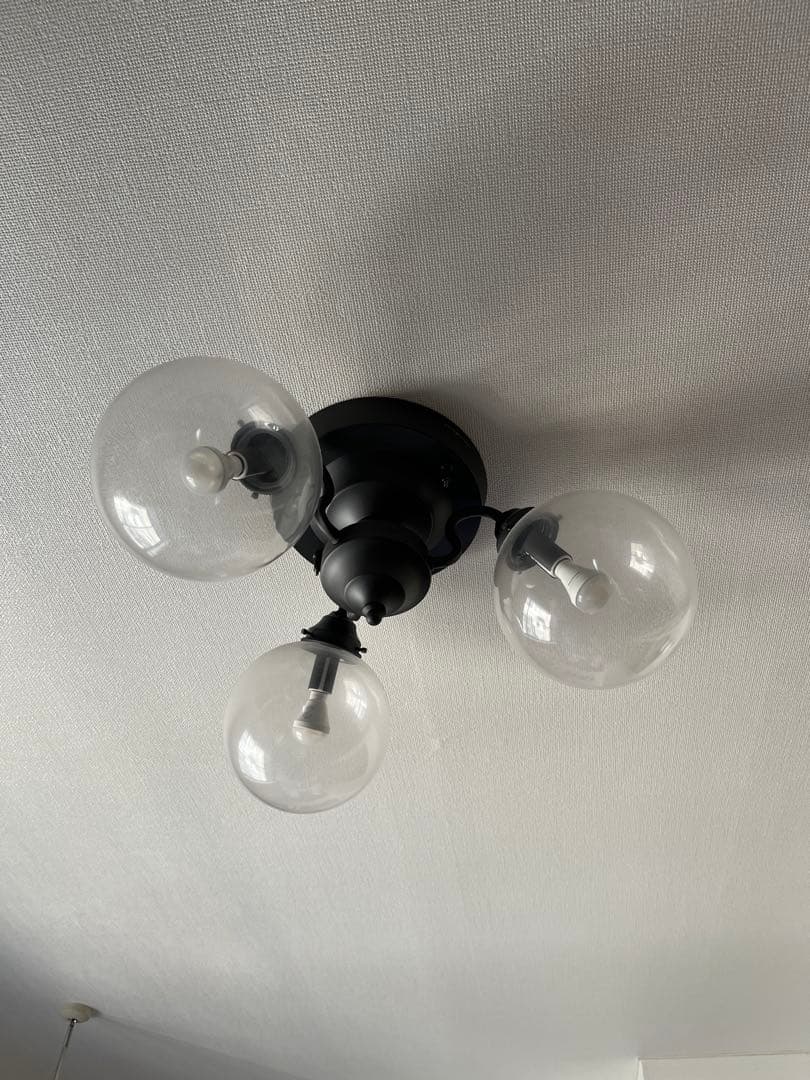 FLYMEE ブラック 3灯 シーリングライト