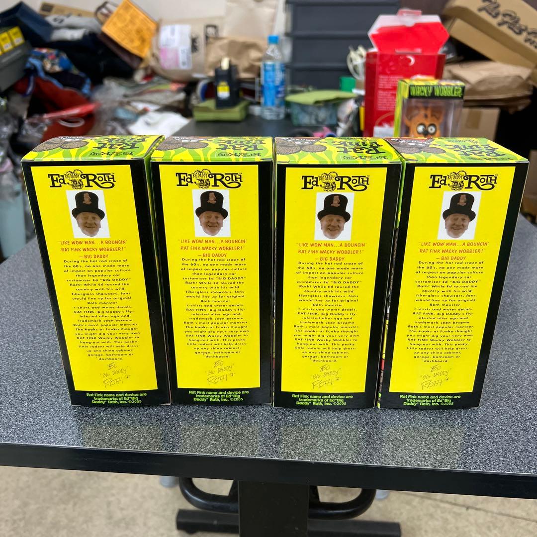 希少限定メタリックバージョン　ラットフィンクボビングヘッド4体セット