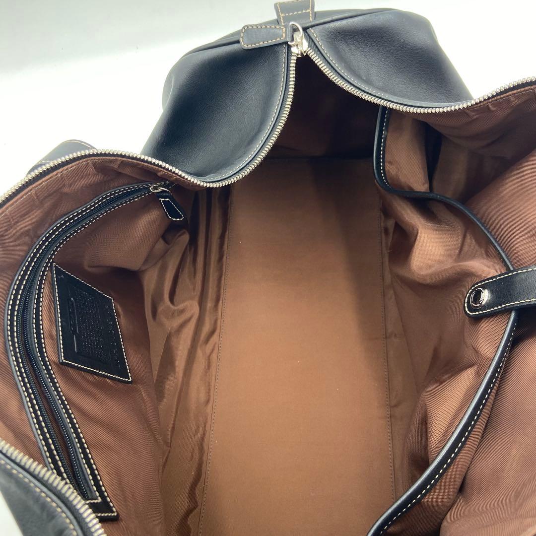 美品✨コーチ オールレザー ボストンバッグ 2way 旅行 ブラック 5402