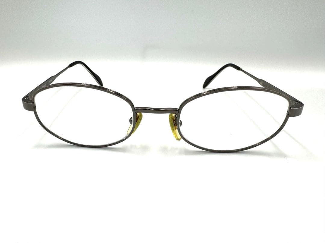 Dolce & Gabbana フルリム オーバル メガネ シルバー 度入り