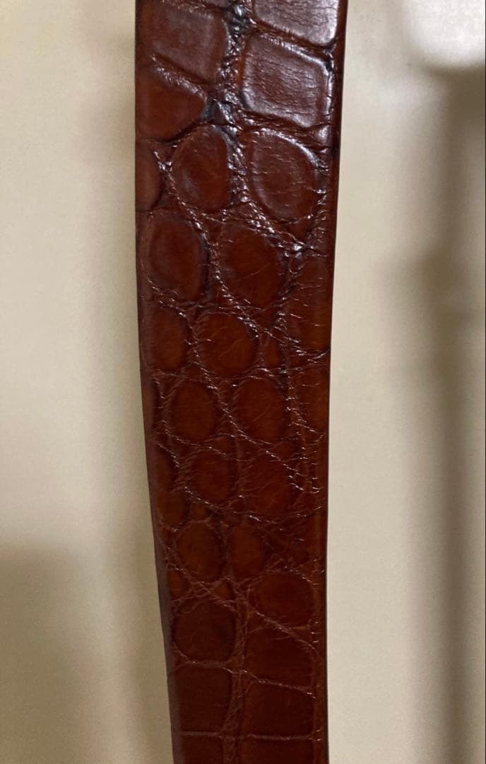 【最高級品】RalphLauren アリゲーター カービング ベルト