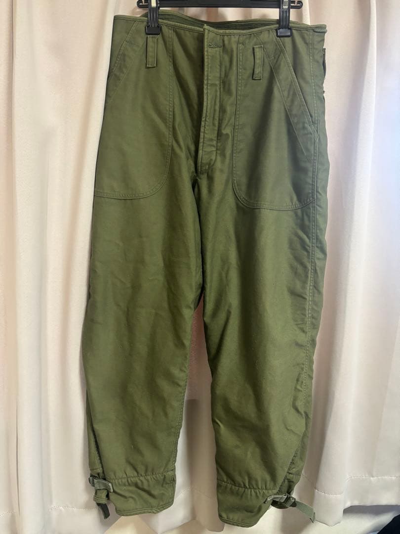 USNAVY ユーエスネイビー　デッキパンツ　ミリタリーパンツ　米軍　80s希少