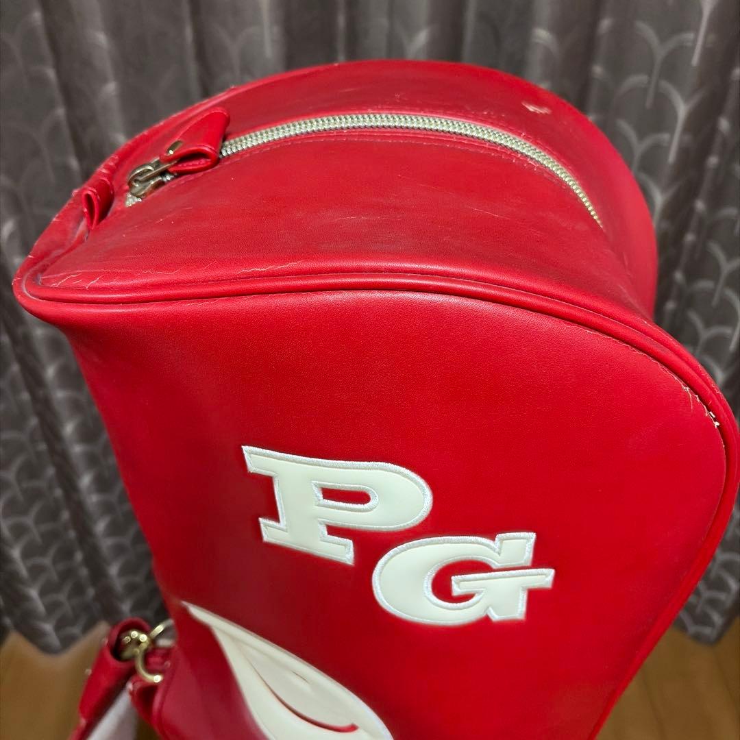 PEARLY GATES キャディバッグ 赤