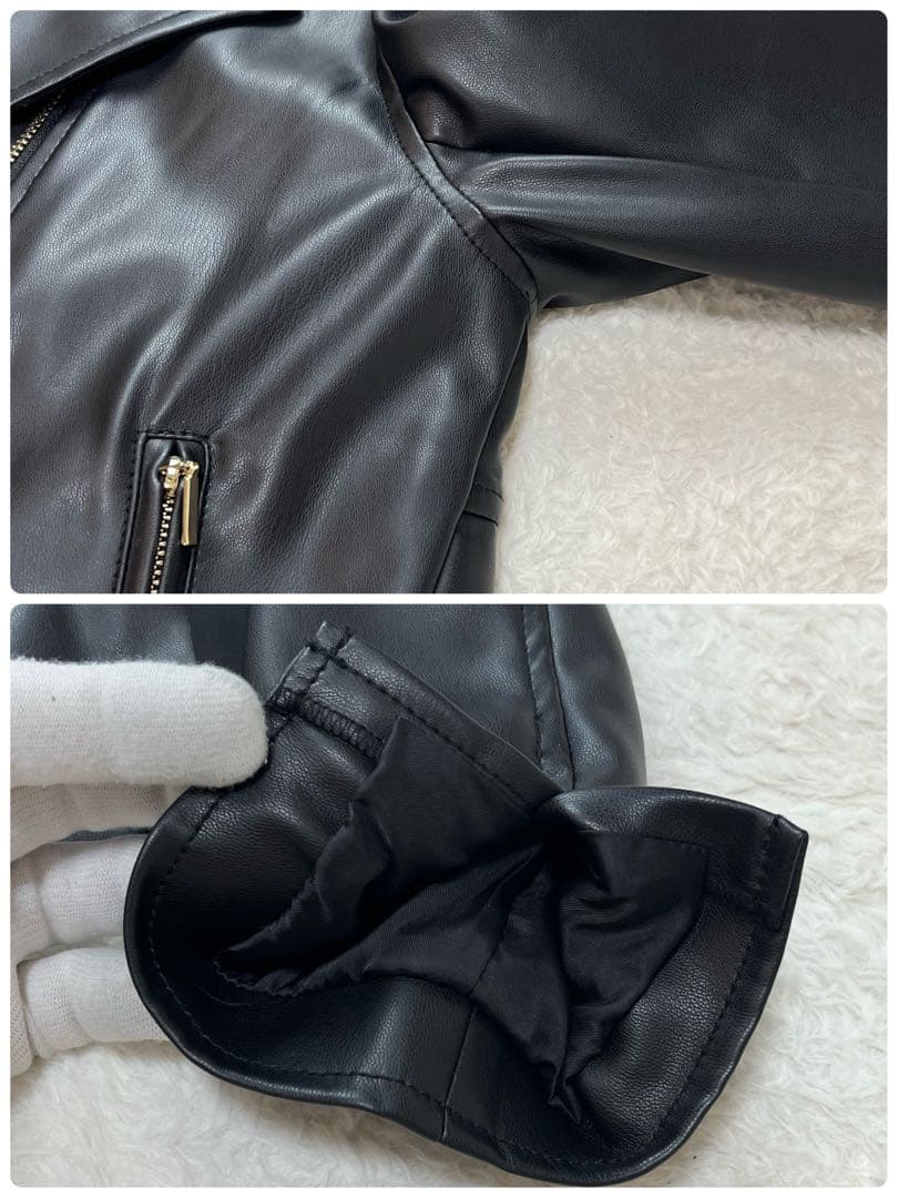 エイミーロウ　Eimee Law ジャケット　ライダース　フリル　ブラック　38