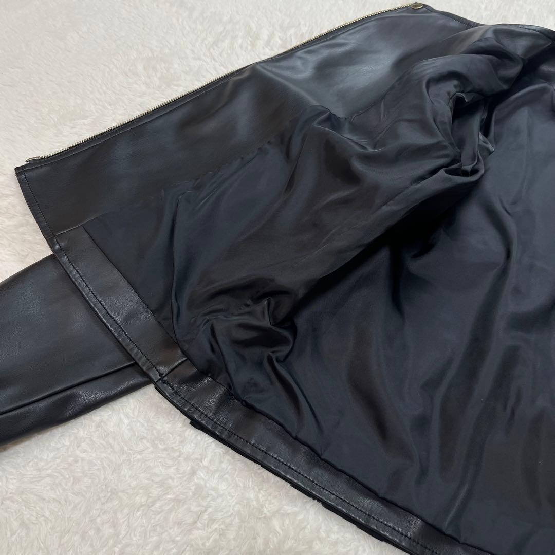 エイミーロウ　Eimee Law ジャケット　ライダース　フリル　ブラック　38