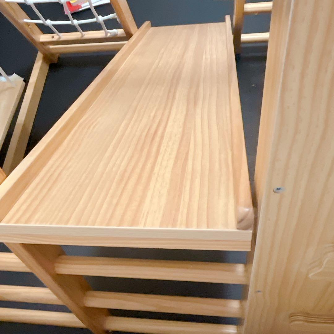 あいジャングルジム 天然木ブランコすべり台折りたたみ室内遊具ベビー 幼児