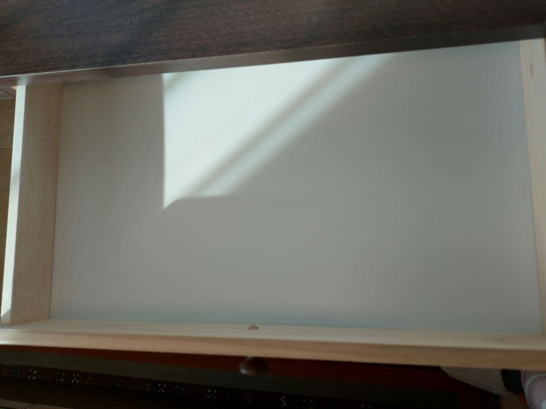 【専用出品】ニトリ　8段木目調ローチェスト（ダークブラウン）