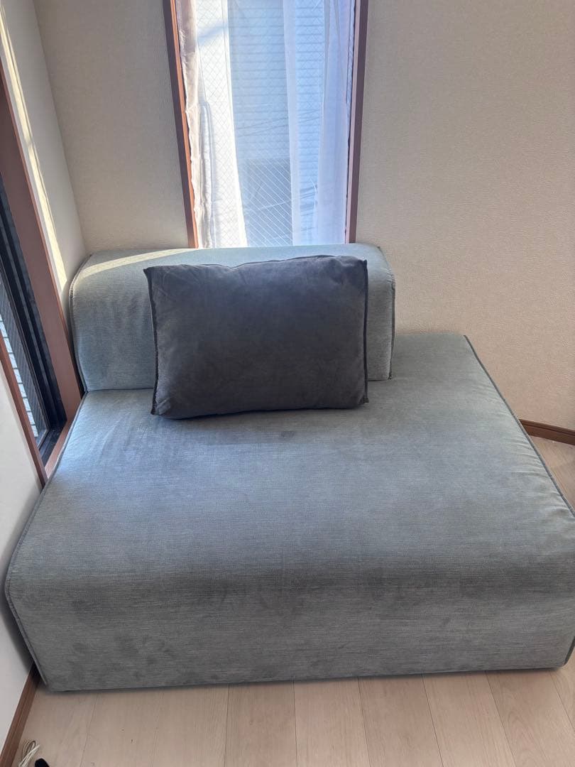 KARE インフィニティ セミオットマン エレメンツ グレー ライト ソファ