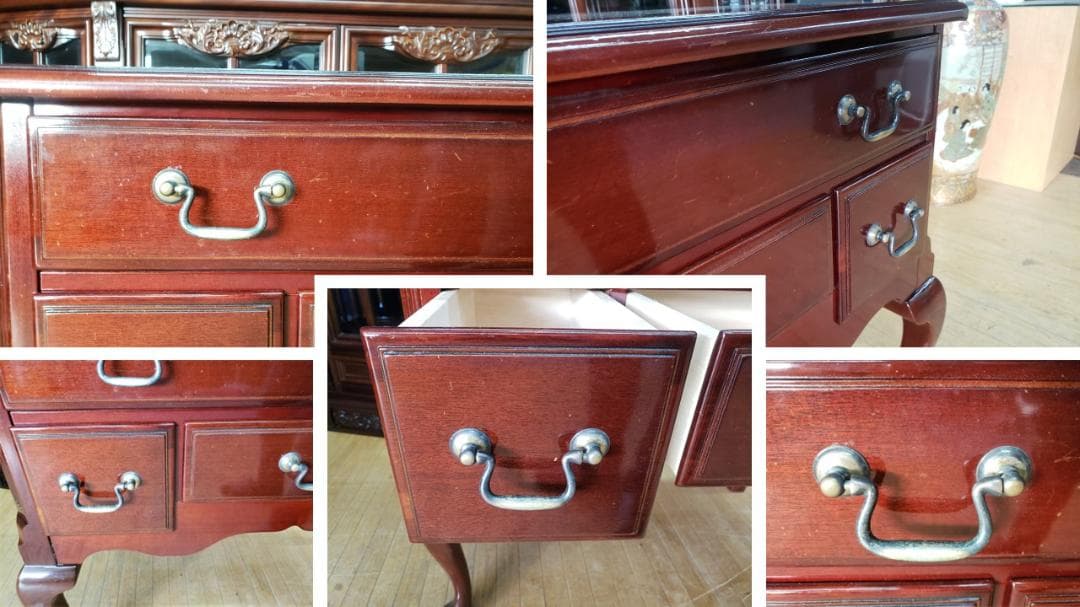 toshi　　A45　大塚家具 コンソールチェスト 猫脚　マボガニー材