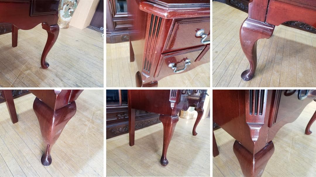 toshi　　A45　大塚家具 コンソールチェスト 猫脚　マボガニー材