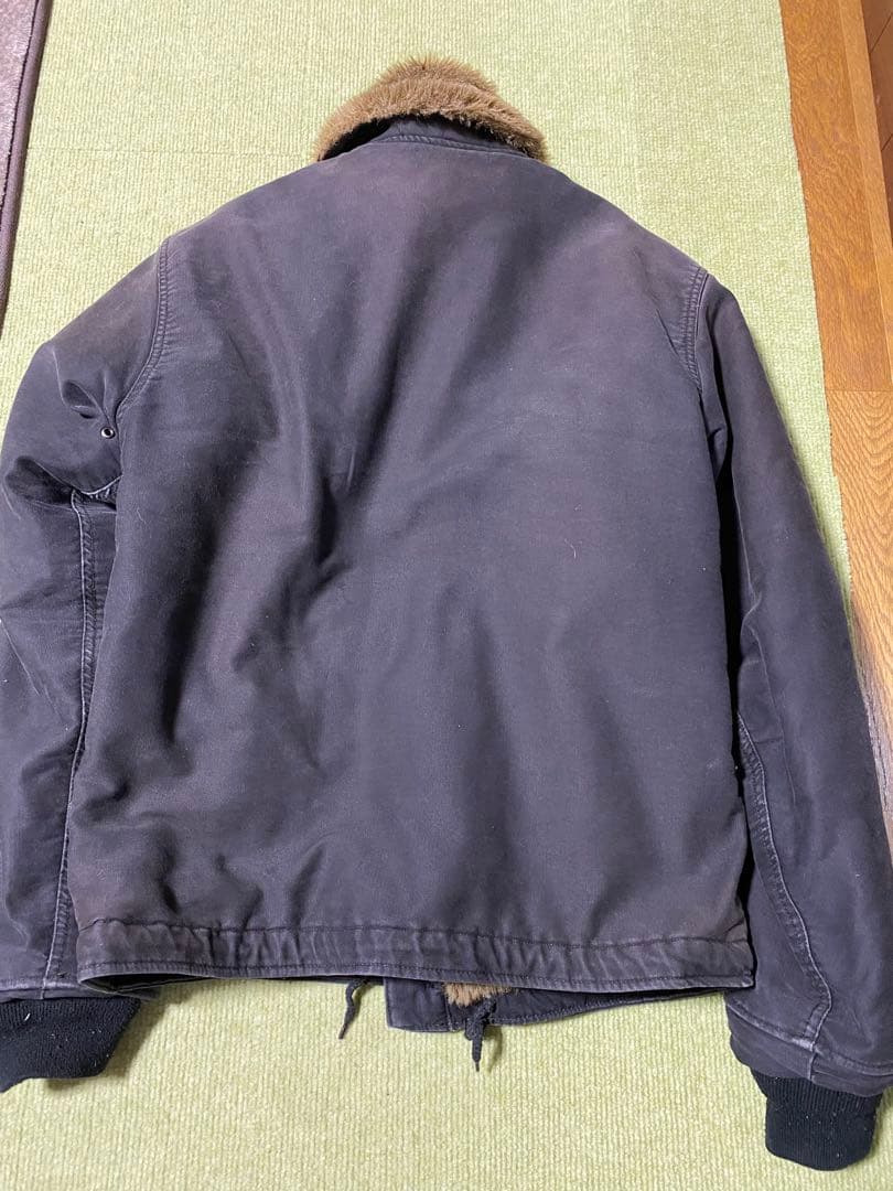 N-1デッキジャケット　USNAVY USN ブラック　フェード