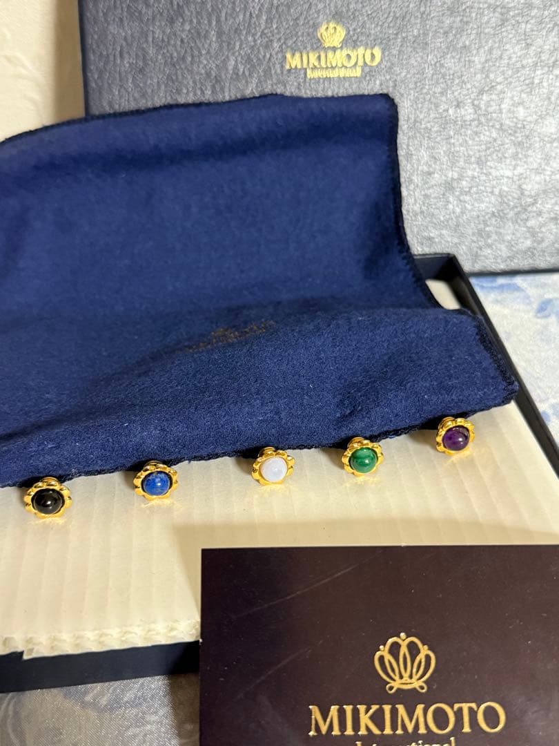 希少　ミキモト 半貴石　フルーツピック　未使用