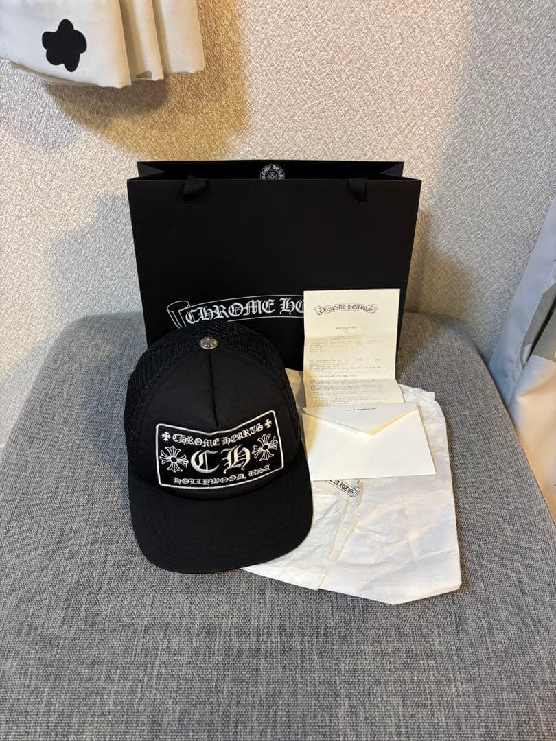 【大人気】クロムハーツキャップ　国内正規品　ブラック　確実正規品