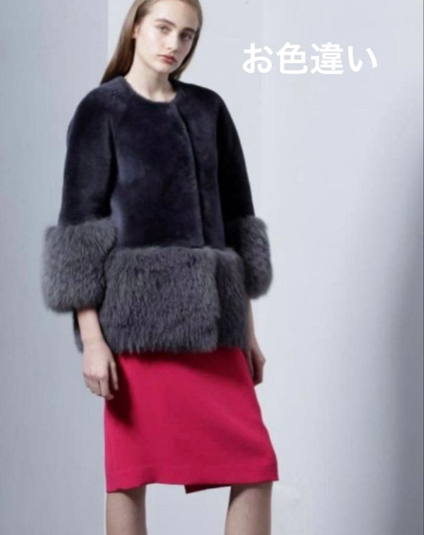 まき様✨人気完売品✨ダイアグラム　ムートンFOXファー　コート　ジャケット