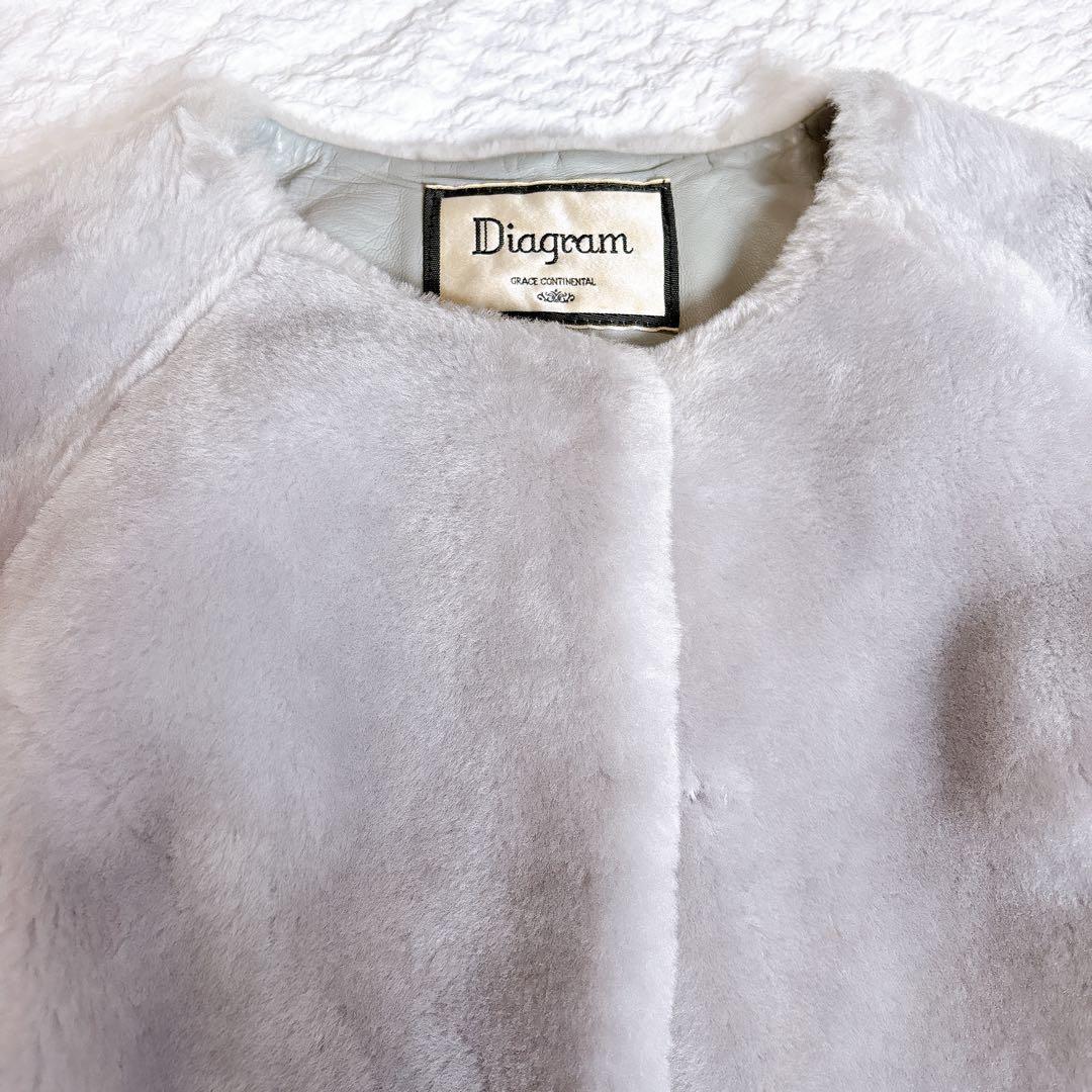 まき様✨人気完売品✨ダイアグラム　ムートンFOXファー　コート　ジャケット