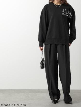 MM6 Maison Margiela ブラック スウェット