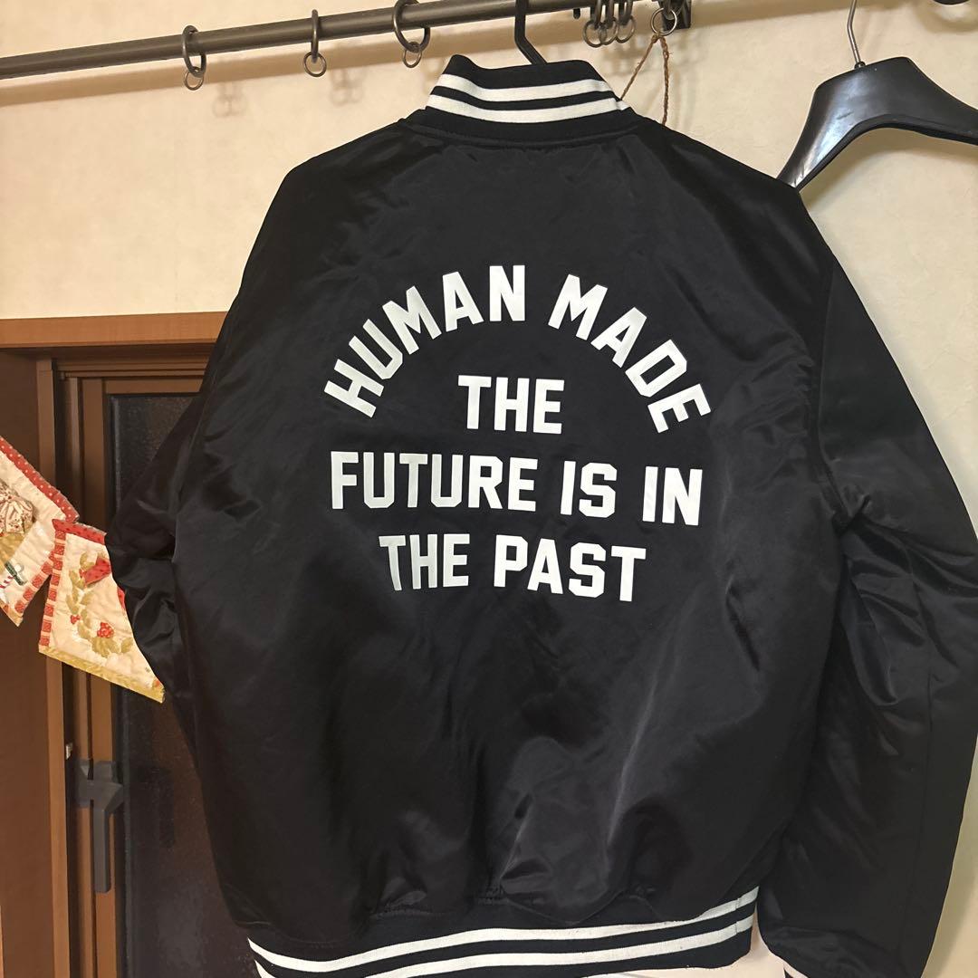 ジャケット・アウター HUMAN MADE NYLON STADIUM JACKET BLACK M