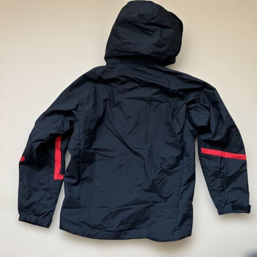 子ども用スキーウェアセット 黒/赤