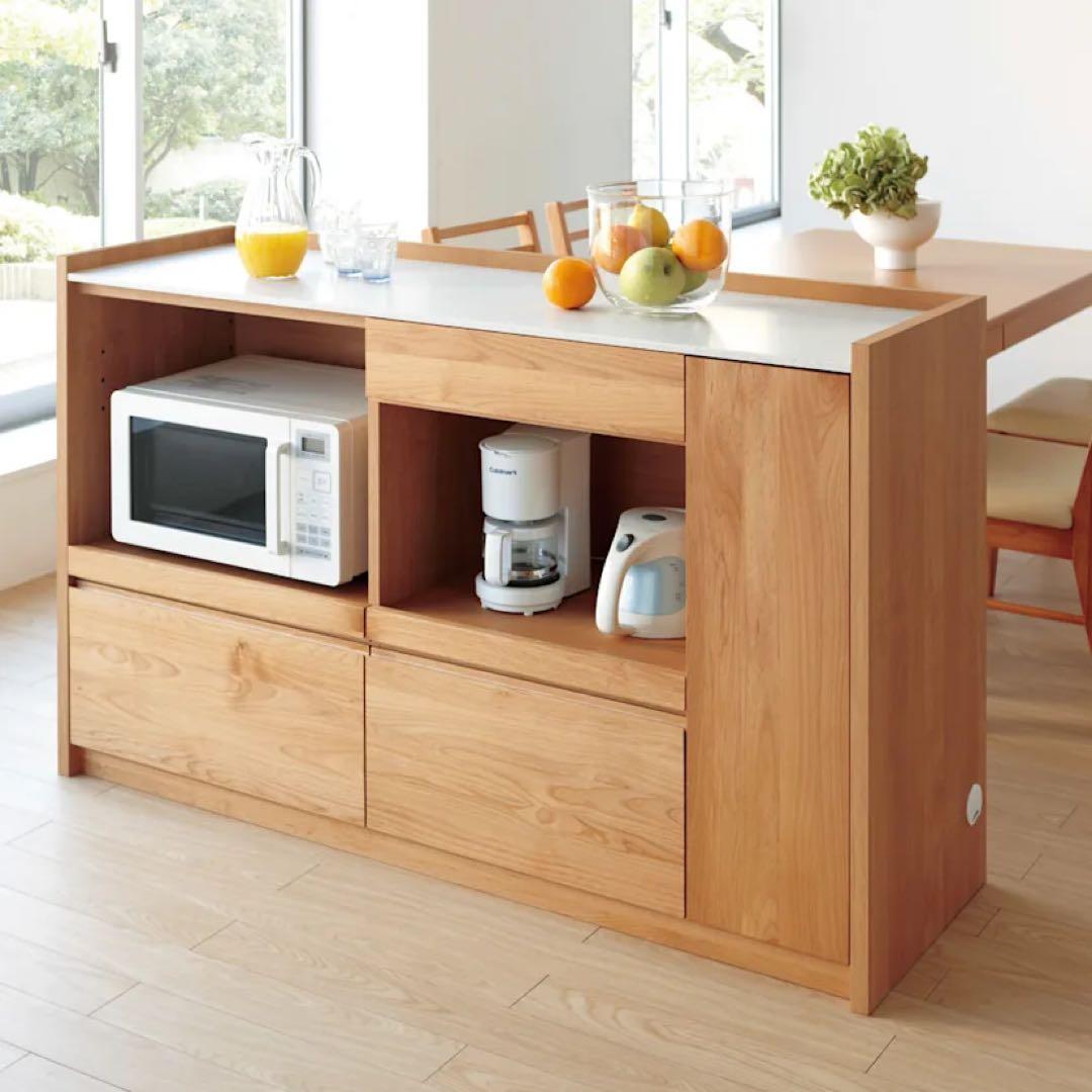 【9月26日迄】dinos キッチンカウンター アルダー 材 人工大理石 144