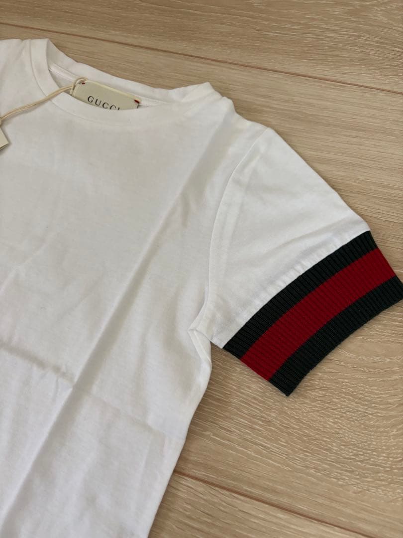 新品タグ付き♡GUCCIウェブシャツ6A