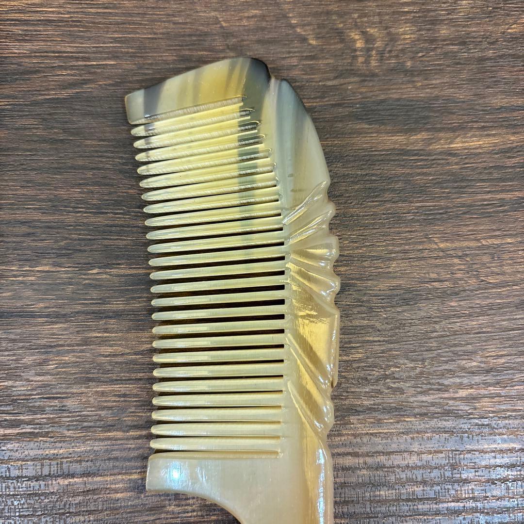 シープホーンコーム　ナチュラルホーンコーム　羊角　天然角　ハンドメイド