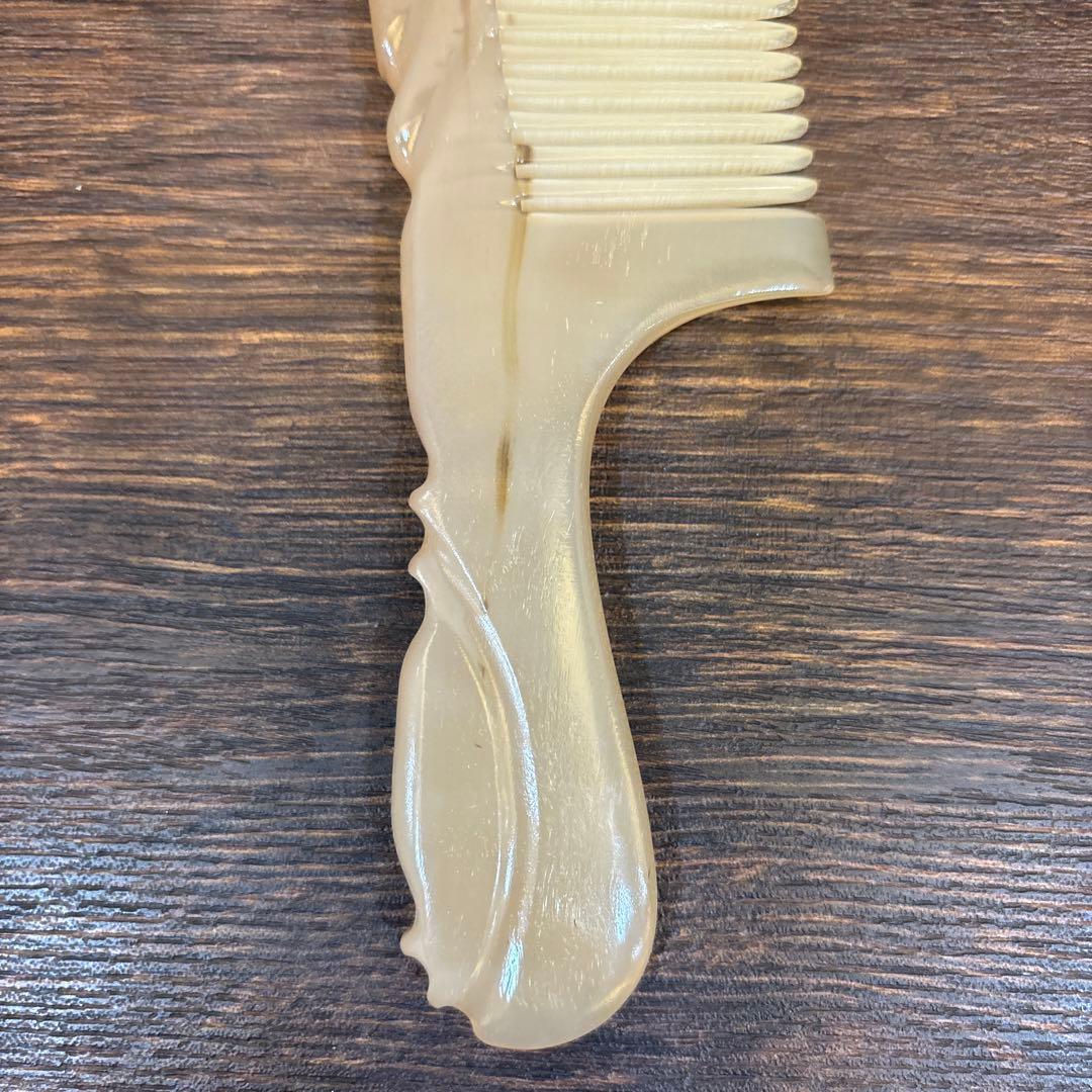 シープホーンコーム　ナチュラルホーンコーム　羊角　天然角　ハンドメイド