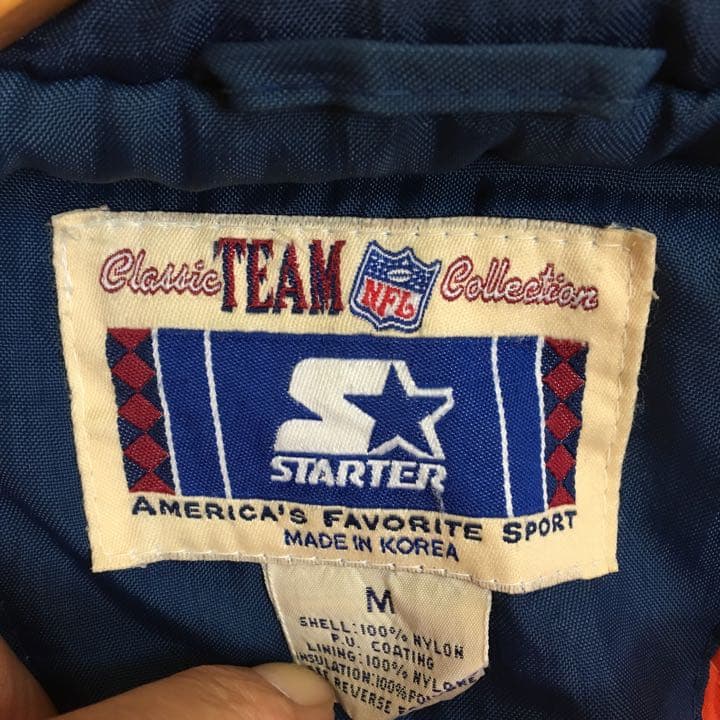 極希少レアヴィンテージCHICAGO BEARS 刺繍ロゴナイロン中綿JK