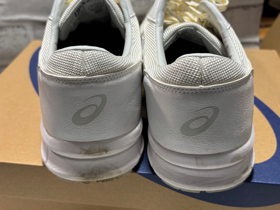 ASICS メッシュ静電安全靴 ホワイト