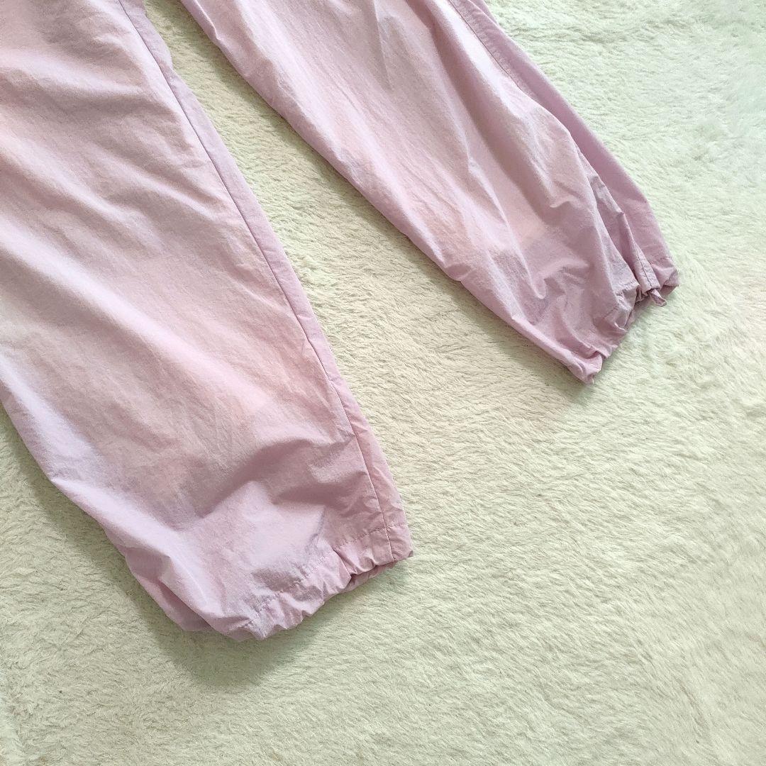 TICCAピンク カーゴパンツ ゴムウエスト サイドポケット付きフリー