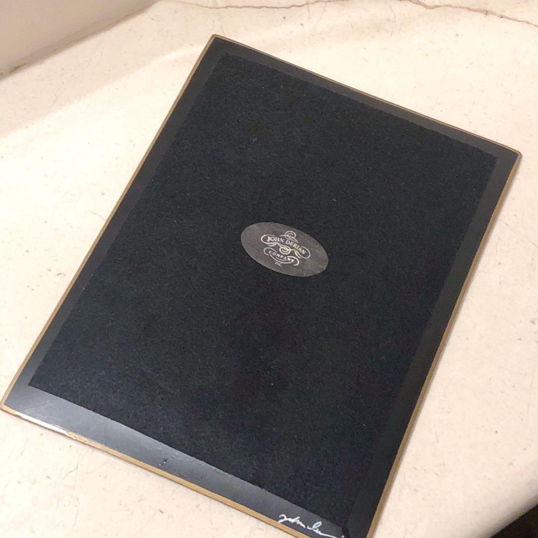 ラージサイズ　ジョンデリアン　デコパージュトレイ　フラワーバード