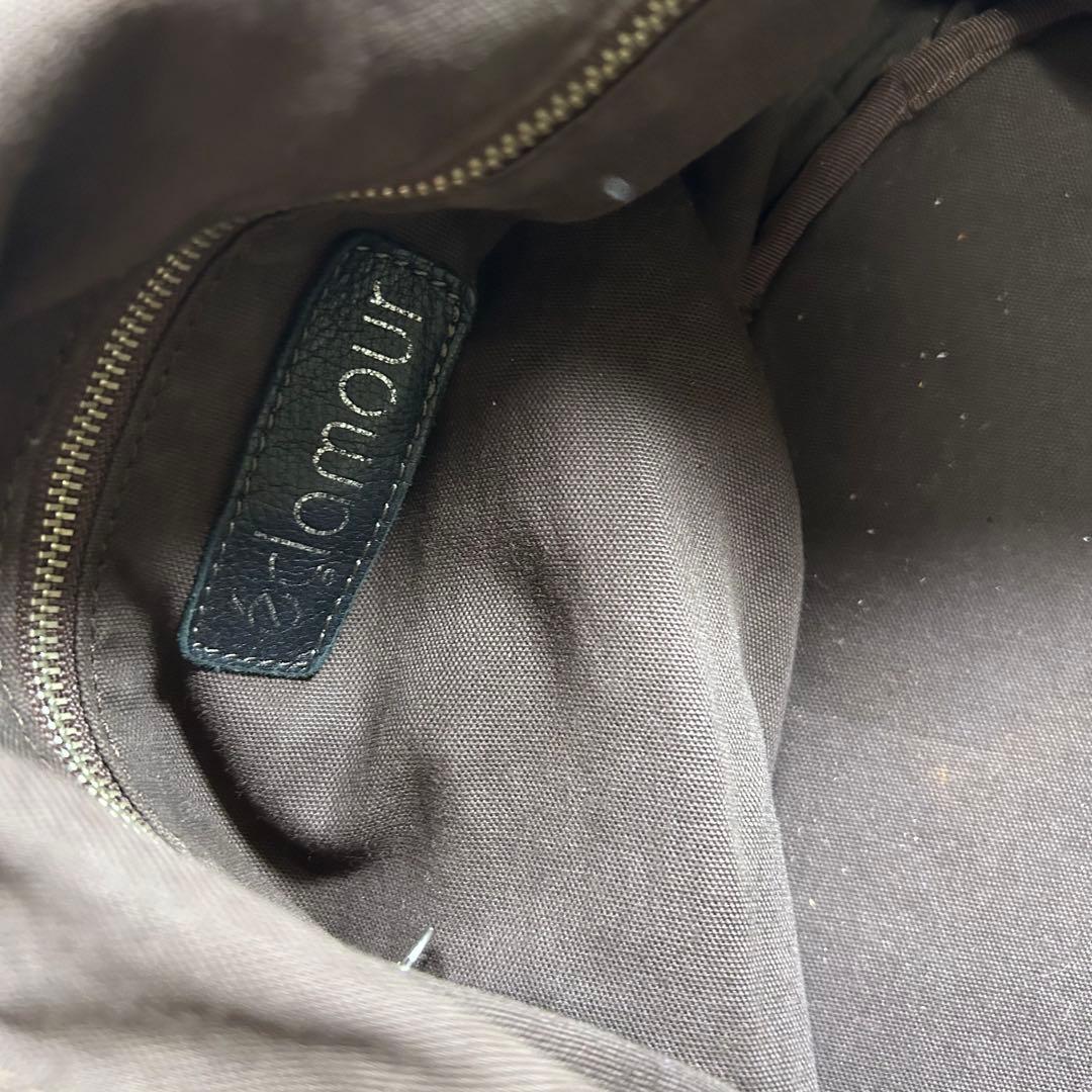 バッグ 00s/leather one shoulder bag gimmick/y2k