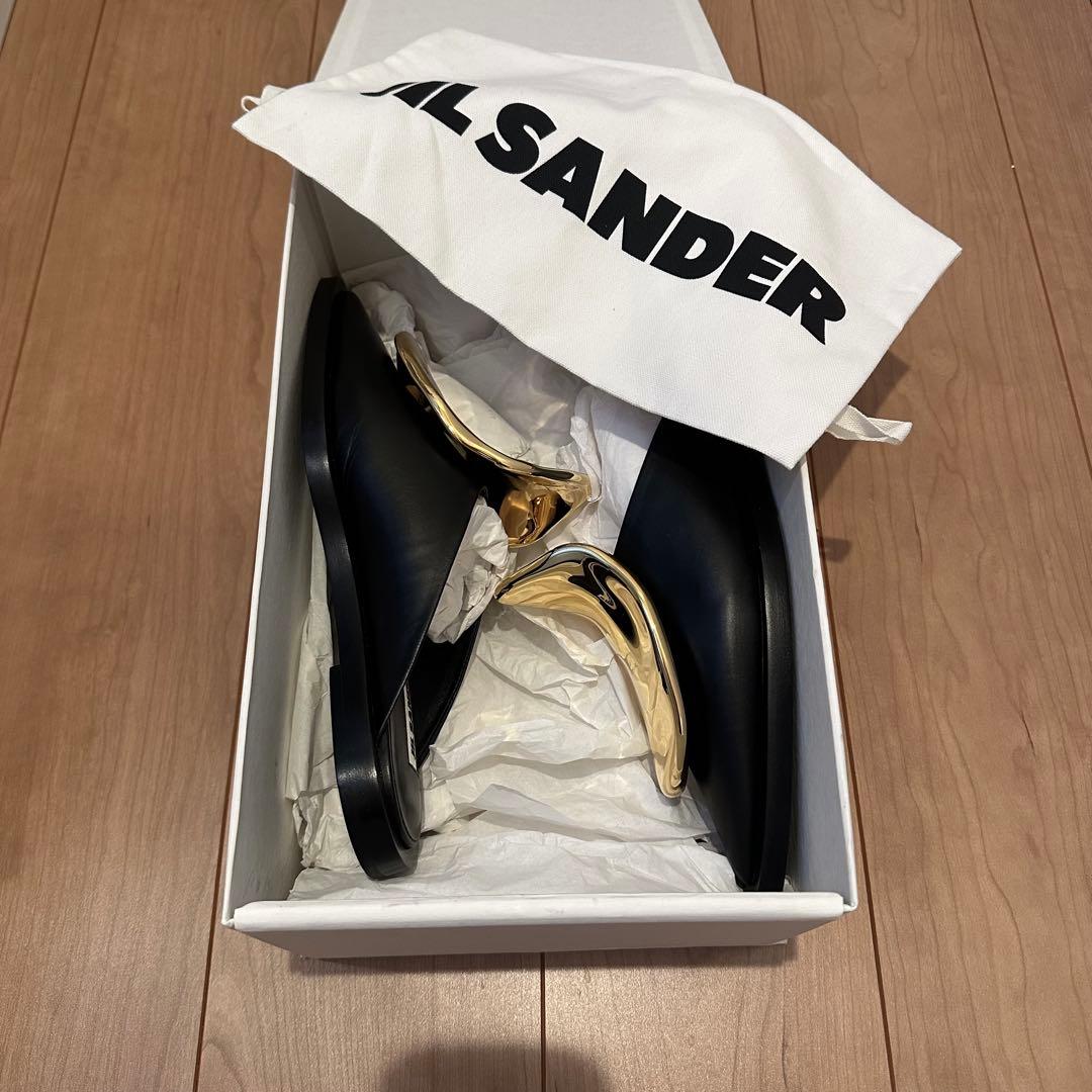 JIL SANDER メタルプレート　ミュール　サイズ38