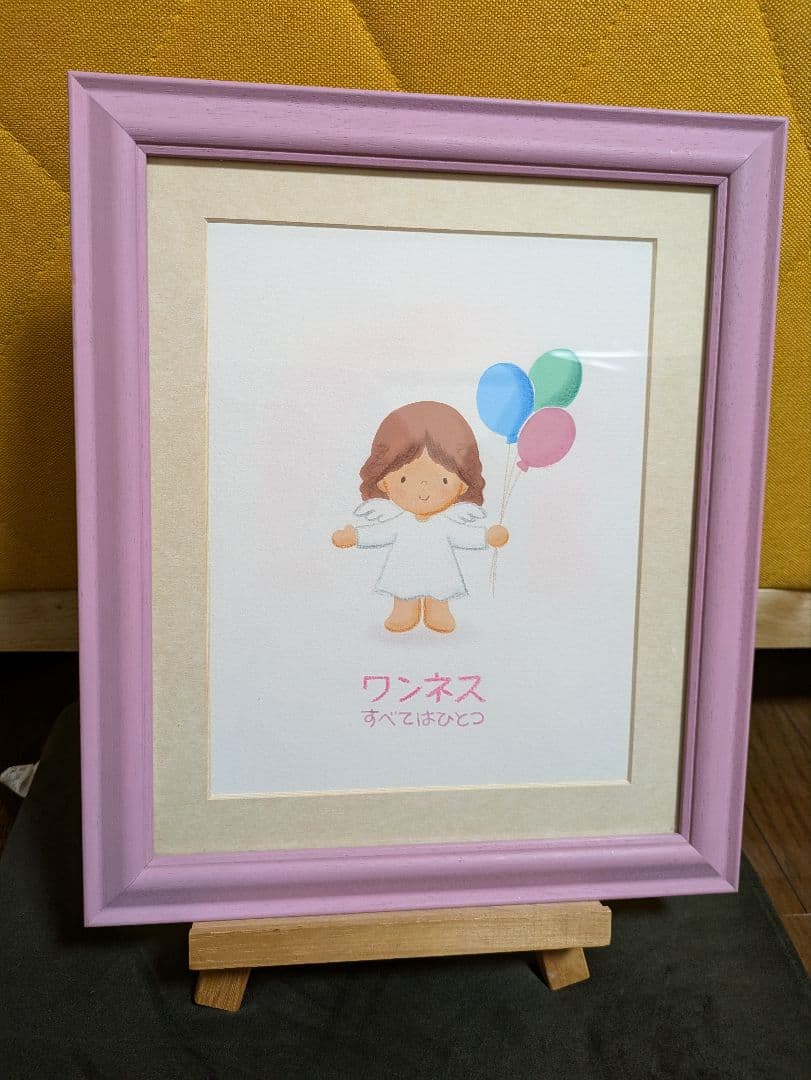 守護天使パステル画１点物[原画]最終値下げ