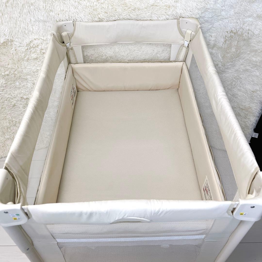 Aprica アップリカ ココネルエアー ベビーベッド ホワイト 美品