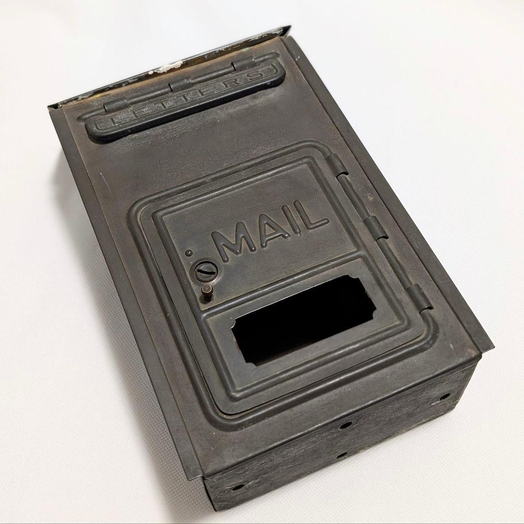 アンティーク真鍮 メールボックス 郵便受け ビンテージ 1920年代 USA