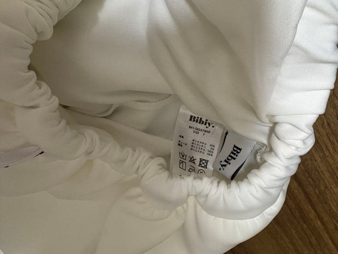 bibiy NELLY MINI SKIRTホワイト