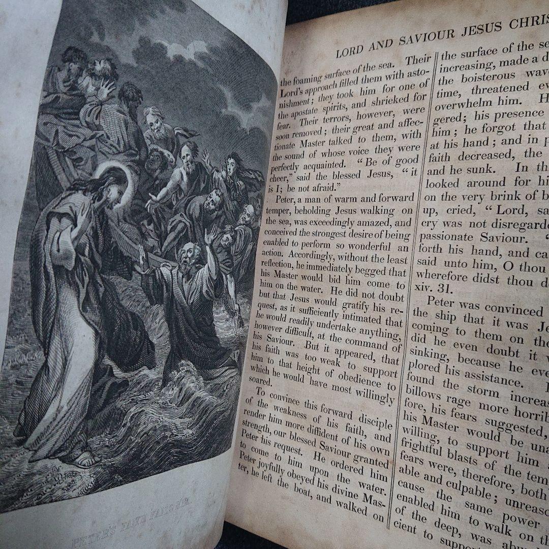 Life of Christ 1839 キリスト教 アンティーク　聖書