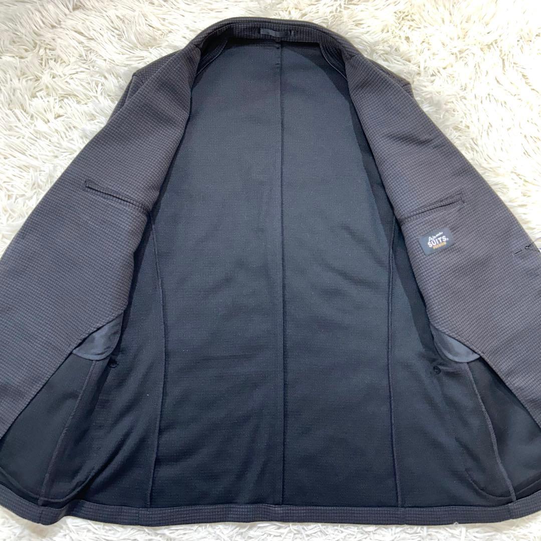 【未使用タグ付】パジャマスーツ 日本製素材 ワッフルジャージセット　ゆったりL