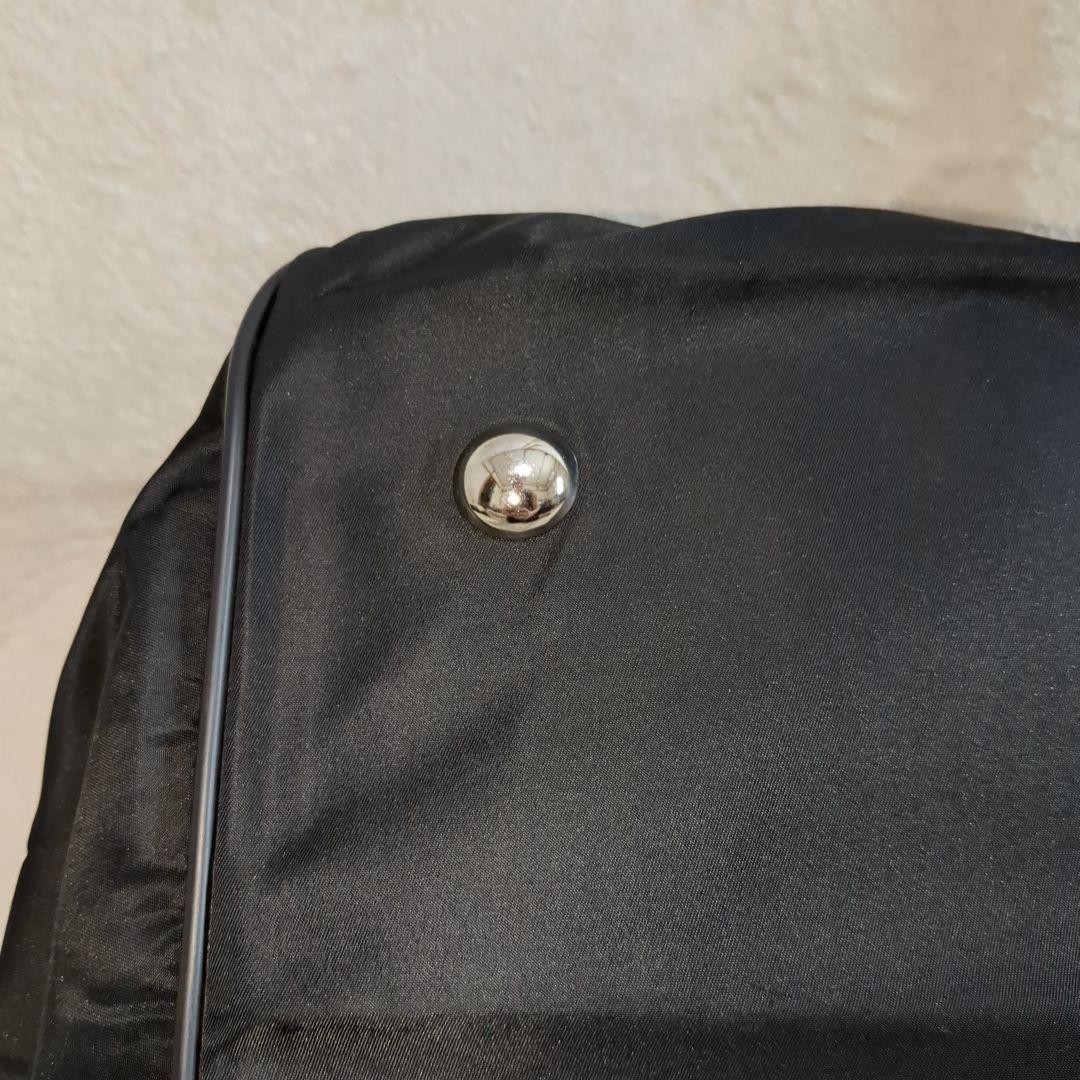 美品 PRADA ボストンバッグ ブラック 三角ロゴ テスートナイロン 鍵付き