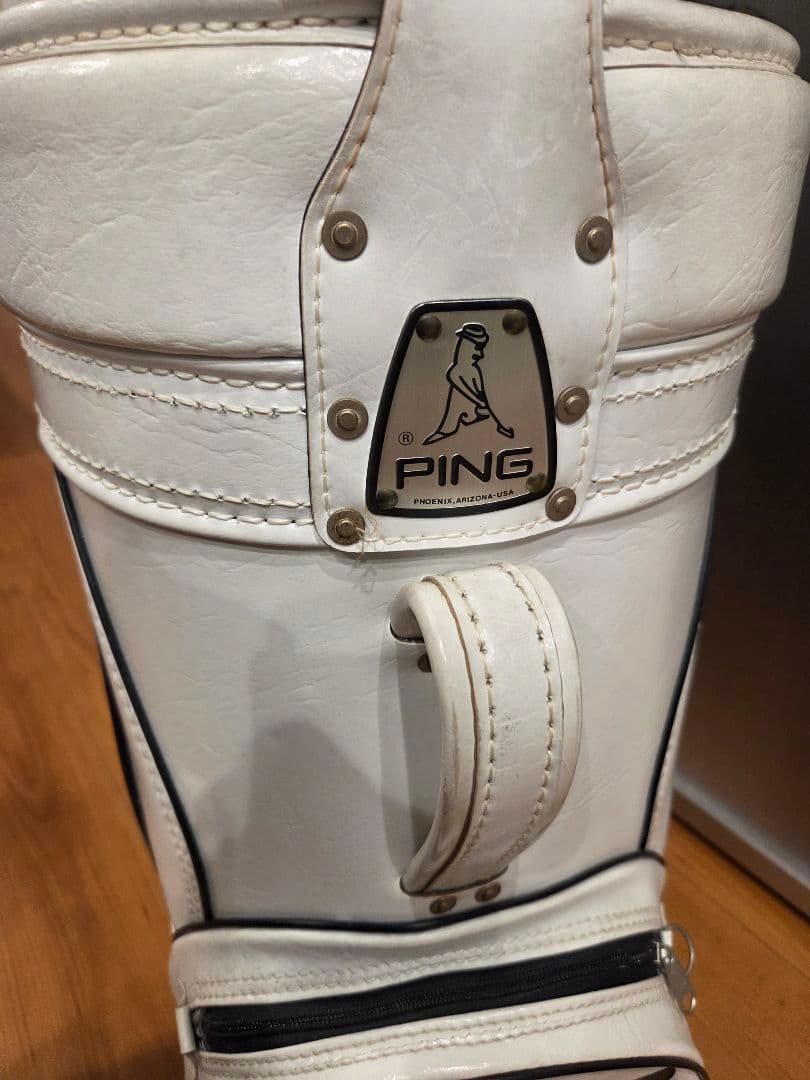 最終値下げヴィンテージPING ゴルフバッグ ホワイト