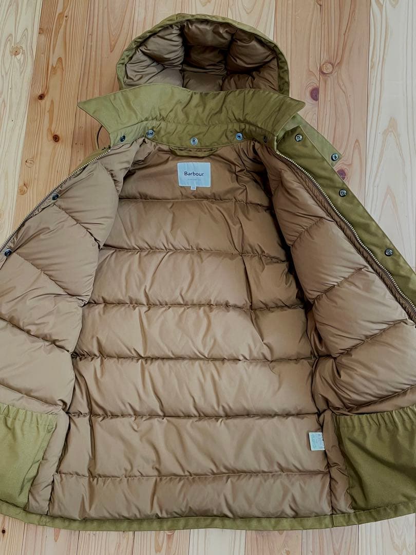 半額以下Barbour BEAUFORT SL DOWN サイズ38 超美中古