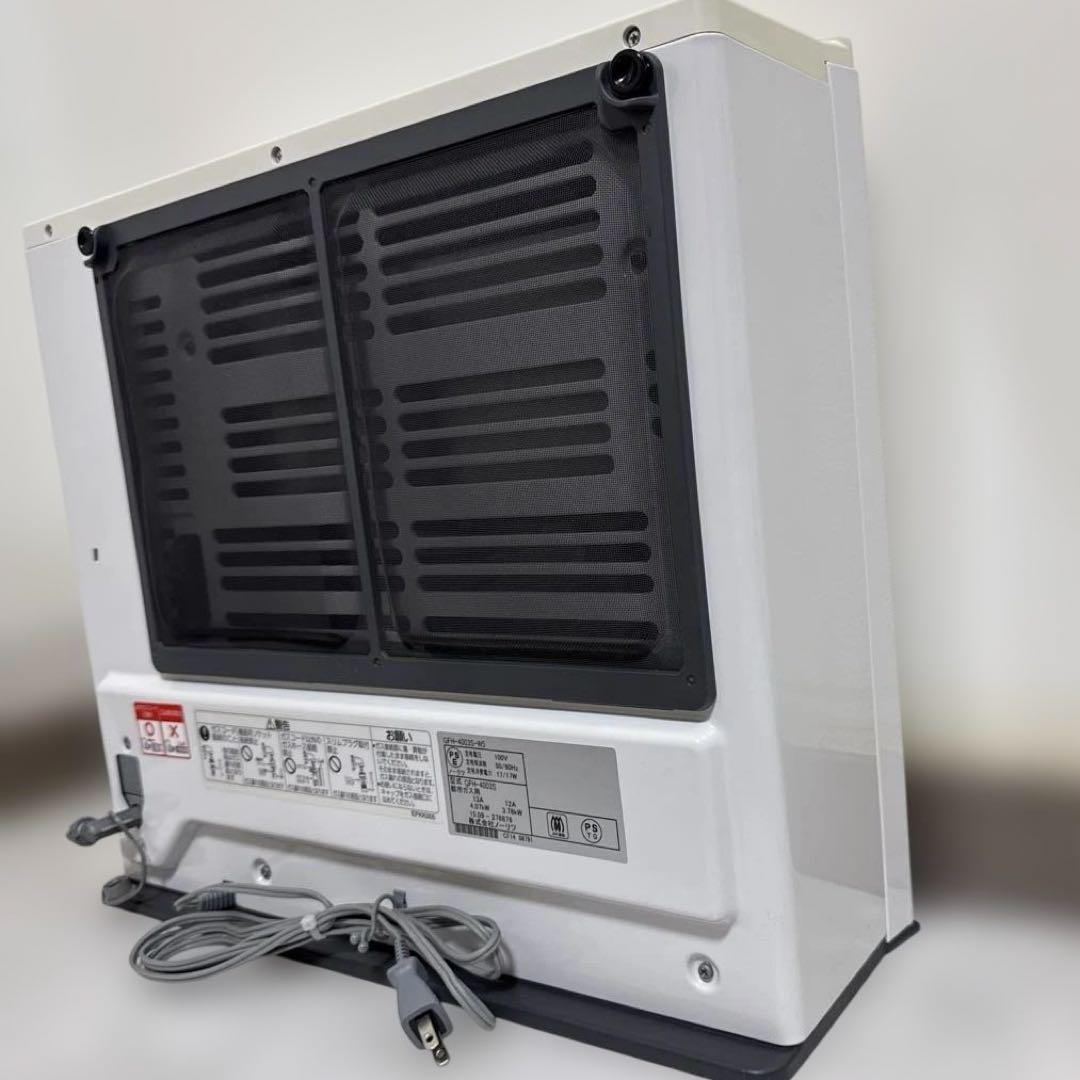 送料込 NORITZ ノーリツ　ガスファンヒーター 強化ホース付き　都市ガス用