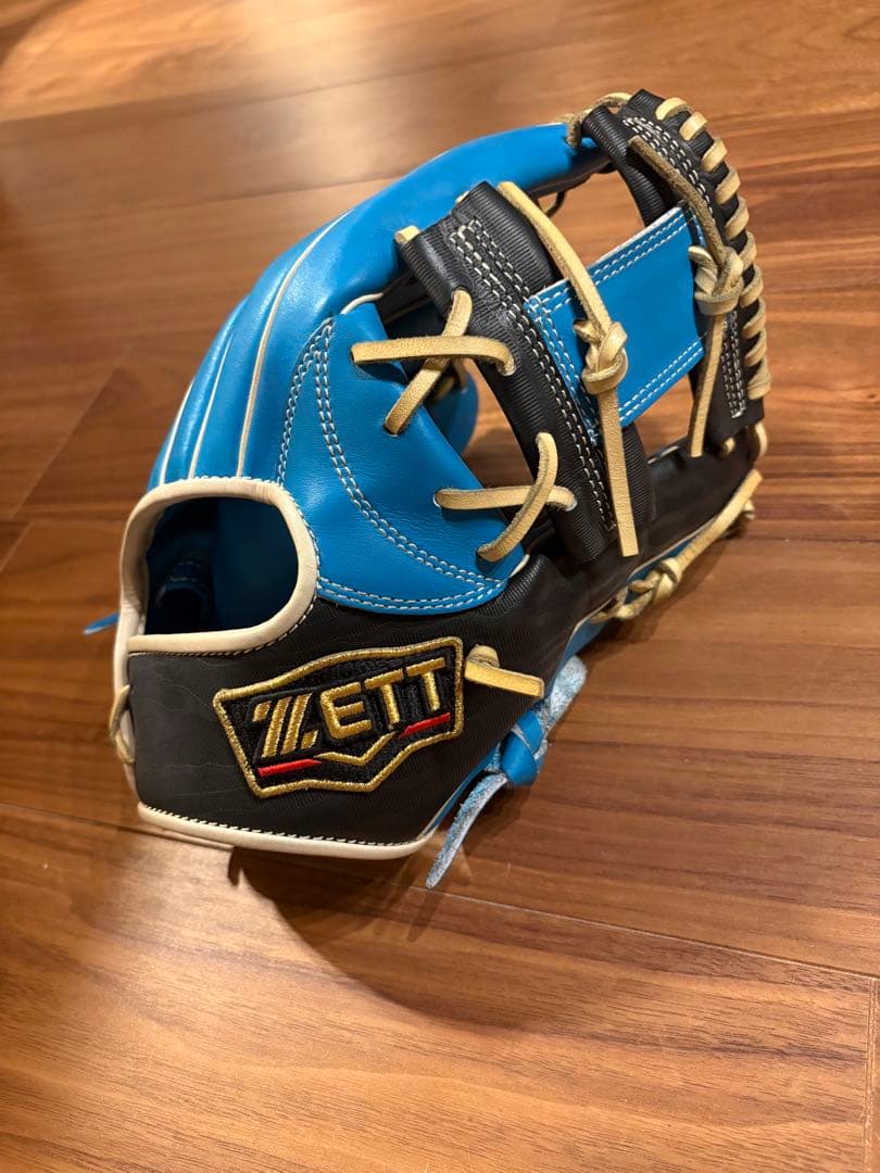 ZETT 軟式グローブ (プロステイタス)青/黒　今宮モデル