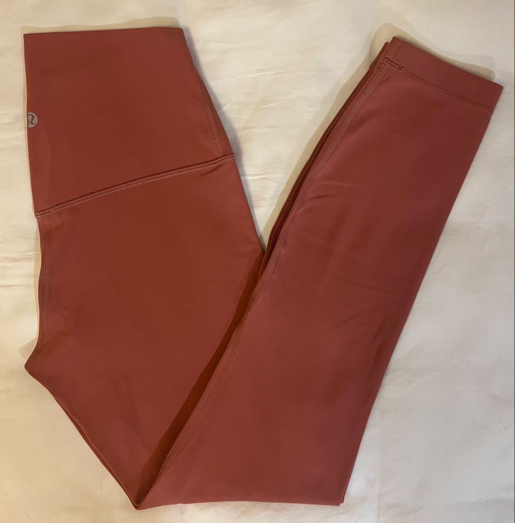 ルルレモン　アラインハイライズレギンス　サイズ4 25インチ　ピンク系