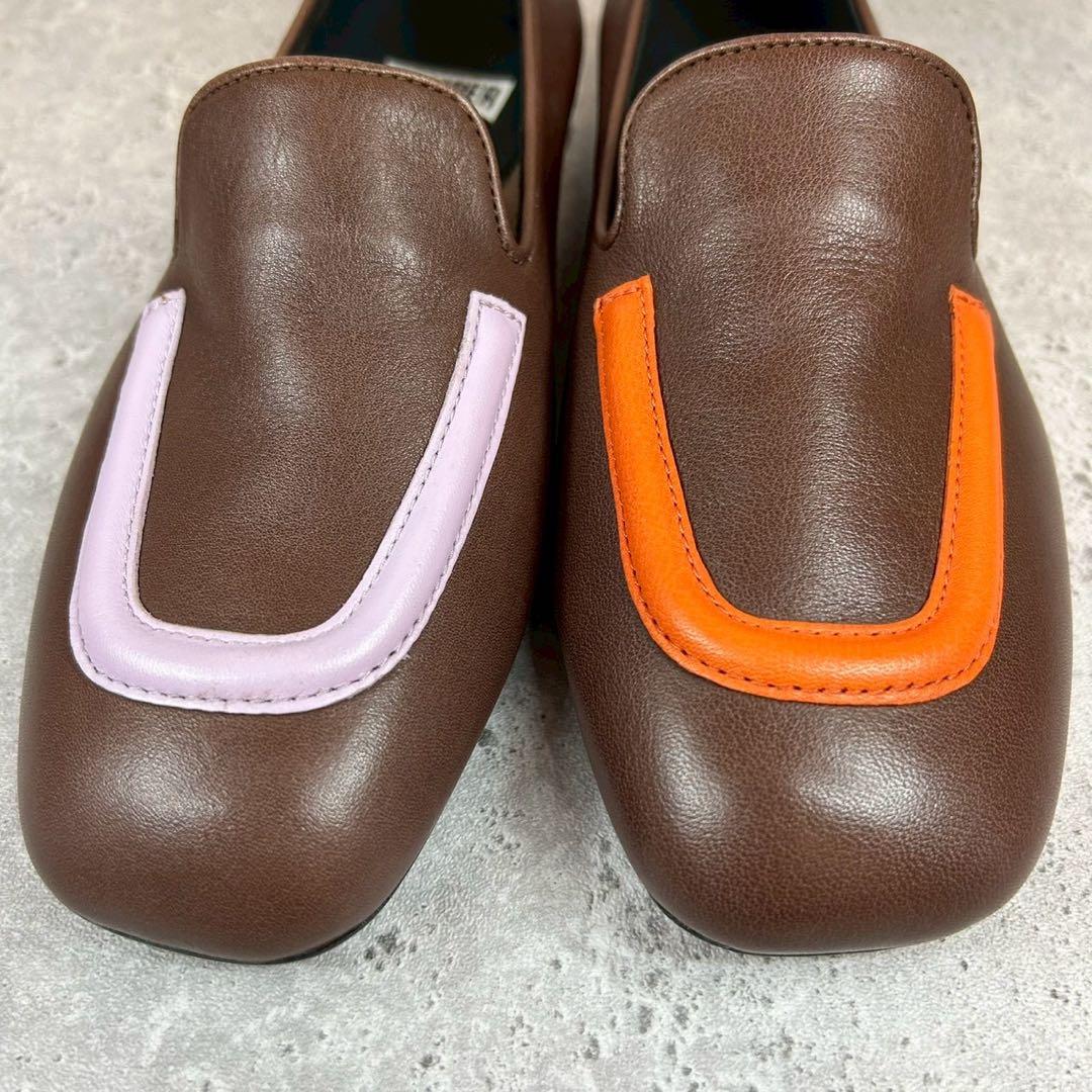 【極美品 箱付】CAMPER ツインズ ローファー ブラウン 36