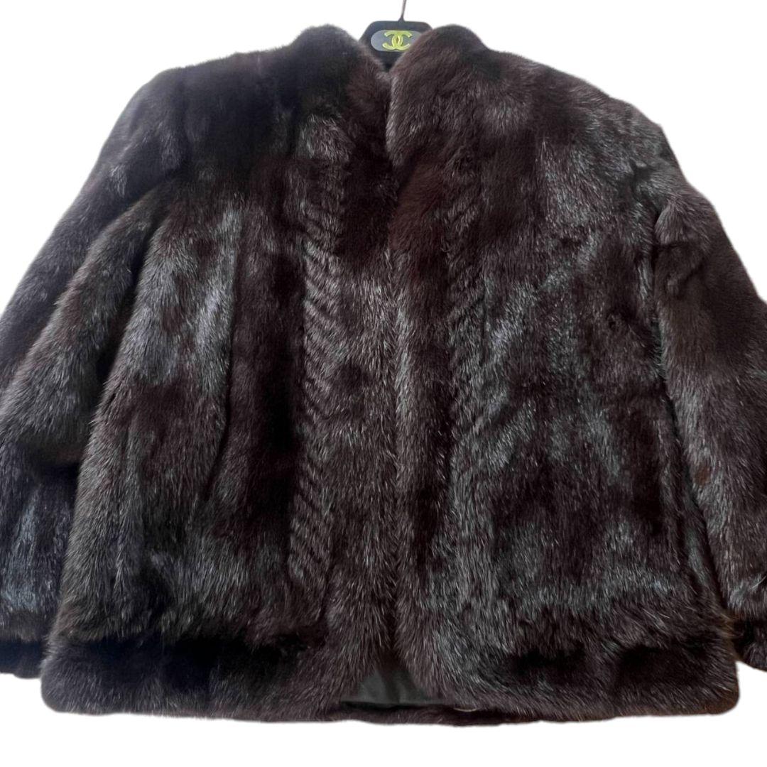 Mink Fur Coat ミンク Lサイズ ダークブラウン