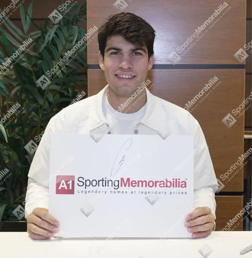 カルロスアルカラス ウィンブルドンウィナー 直筆サインフォト