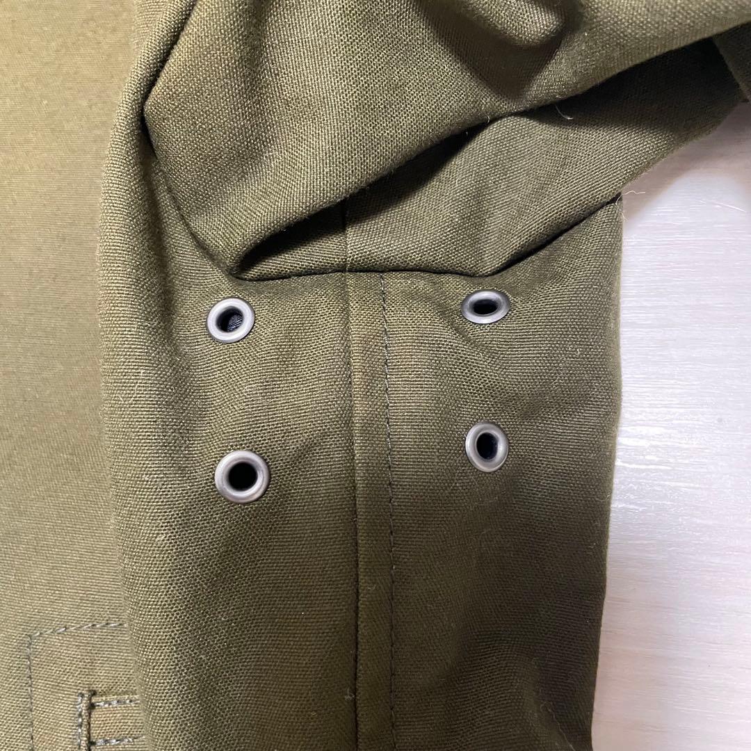 MHL. マーガレットハウエル　ボア襟　コットンジャケット　ライナー付　カーキ
