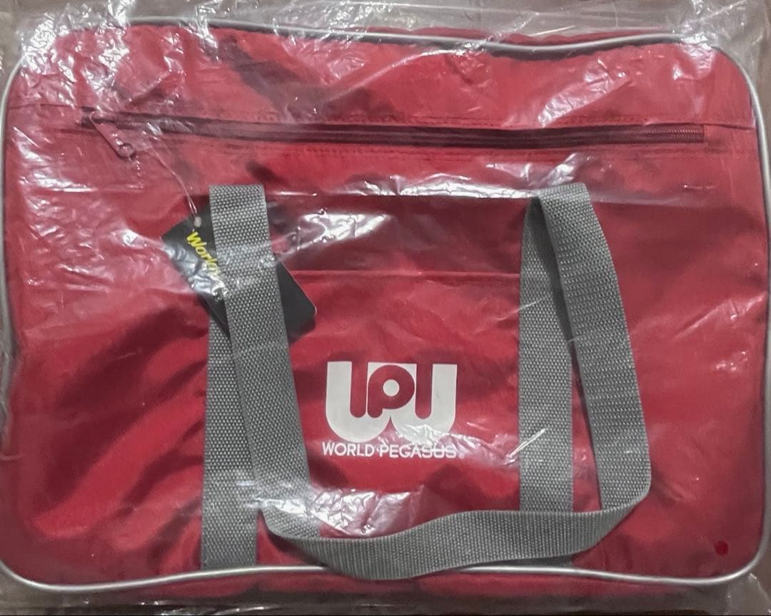 旧ワッぺ 赤 スクバ ミニーちゃんパスケース付き ワールドペガサス